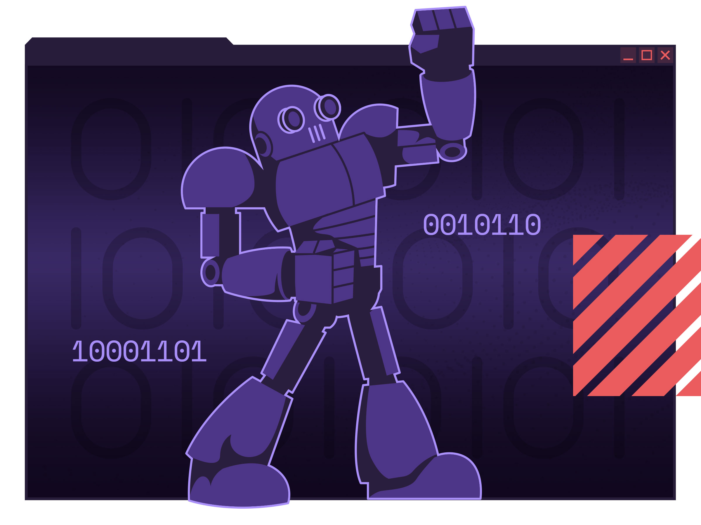 A modern robot, representing intelligent software engineering and automation